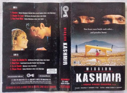Mission Kashmir Hindi Audio Cassette By Shankar–Ehsaan–Loy.