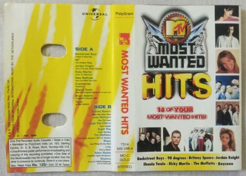 Most Wanted Hits Audio Cassete