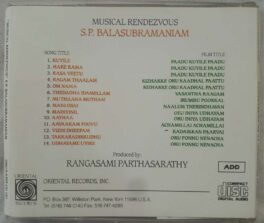 Musical Rendezvous S.P.Balasubramaniam Tamil Audio cd