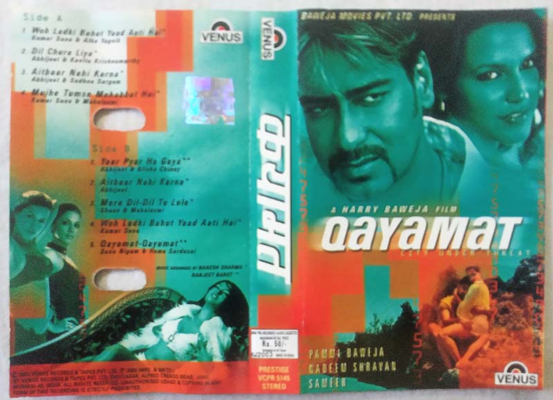 Qayamat Hindi Audio Cassete By Nadeem Shravan