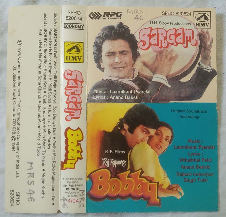 Sargam - Bobby Hindi Audio Cassette