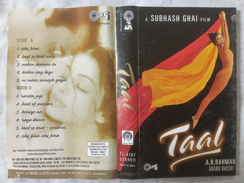 Taal Hindi Audio Cd By A.R. Rahman