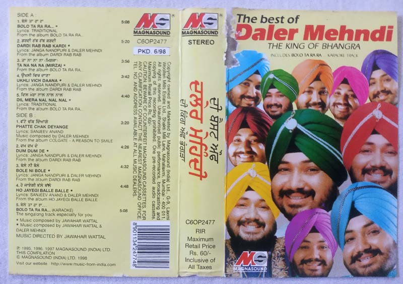 The Best Of Daler Mehndi Hindi Audio Cassete