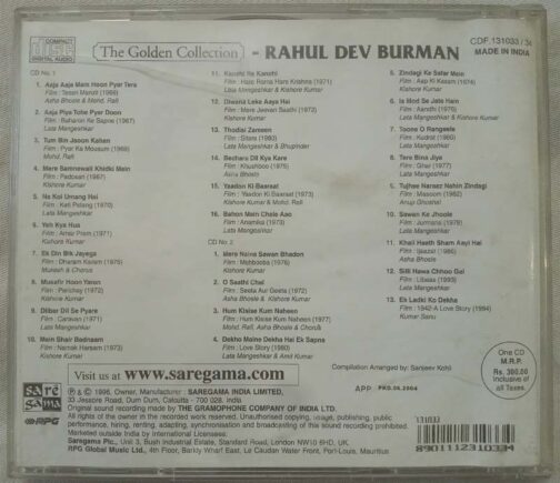 The Golden Collection Rahul Dev Burman Hindi Audio cd (1)