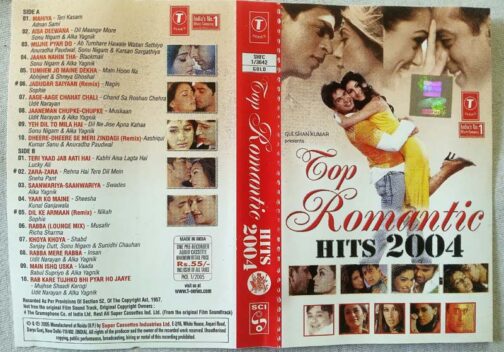 Top Romantic Hits 2004 Hindi Audio Cassete