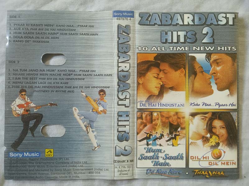 Zabardast Hits 2 Hindi Audio Cassette