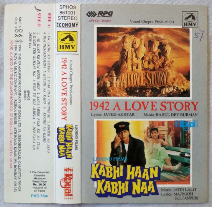 1942 Love Story - Kabhi Haan Kabhi Naa Hindi Audio Cassette