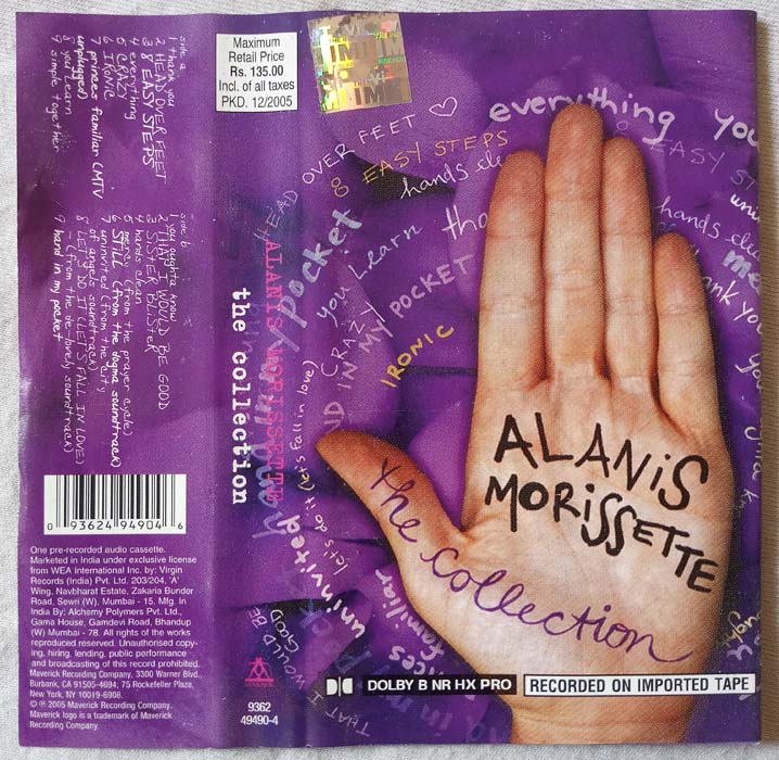 Alanis Morissette The Collection Audio Cassette