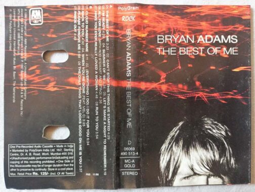 Bryan Adams The Best of me Audio Cassette