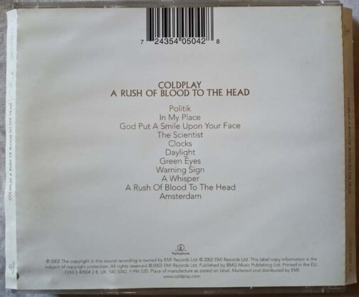 Coldplay A Rush of Blood to the Head Audio Cd (1)
