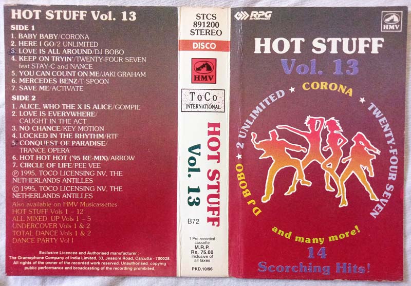 Hot Stuff Vol 13 Audio Cassette