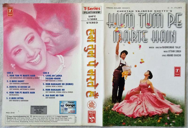 Hum Tum Pe Marte Hain Hindi Audio Cassette By Uttam Singh