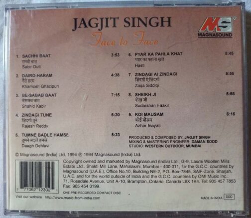 Jagjit Singh Face to Face Hindi Audio CD (1)