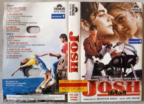 Josh Hindi Audio Cassette Anu Malik