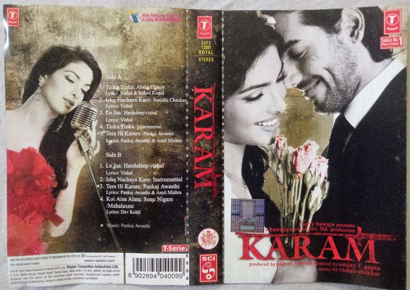 Karam Hindi Audio Cassette By Vishal Shekhar