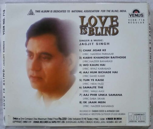 Love Is Blind Hindi Audio CD By Jagjit Singh (1)
