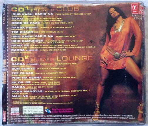 Musafir Club and Lounge Hindi Audio CD By Vishal, Shekhar (1)