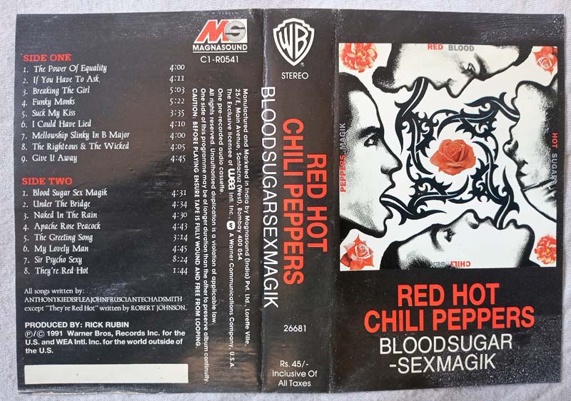 Red Hot Chili Peppers Bloodsugar Sexmagik Audio Cassette