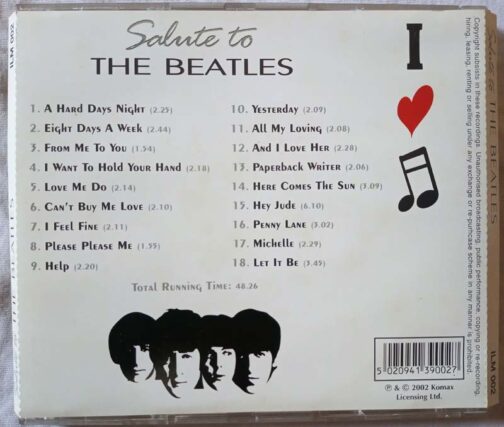 Salute to The Beatles Audio Cd (1)