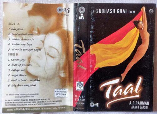Taal Hindi Audio Cassettes By A.R Rahman..