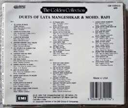 The Golden Collection Duets Of Lata Mangeshkar & Mohd. Rafi Hindi Audio CD