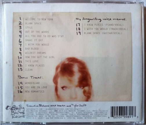 1989 Taylor Swift DLX Audio cd