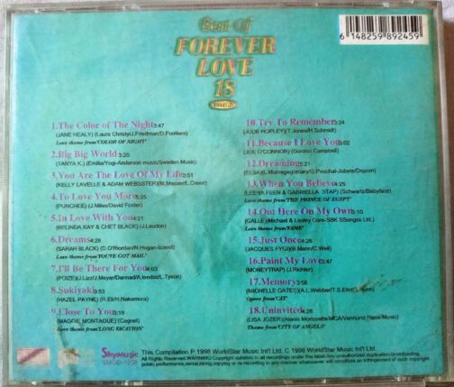 Best of forever love 18 Vol 3 Audio cd