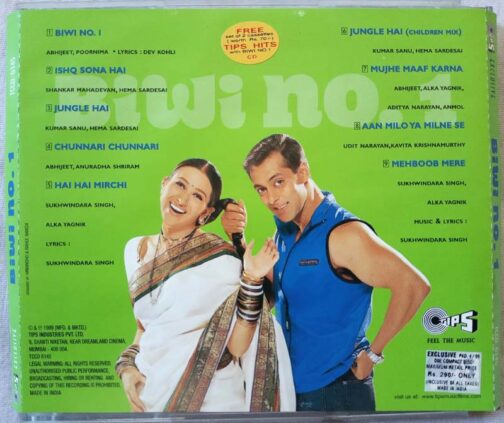 Biwi No 1 Hindi Audio CD By Anu Malik (1)