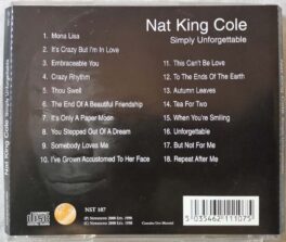 Nat King Cole Simply Unforgettable Audio cd