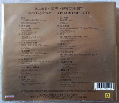 Richard Clayderman Lyphard Melody Audio cd (1)