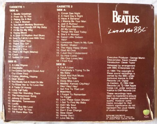 The Beatles Brirish Broadcasting Corporation Audio Cassette (1)