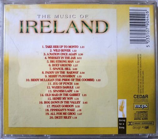 The Music of Ireland Vol 4 Audio cd (1)