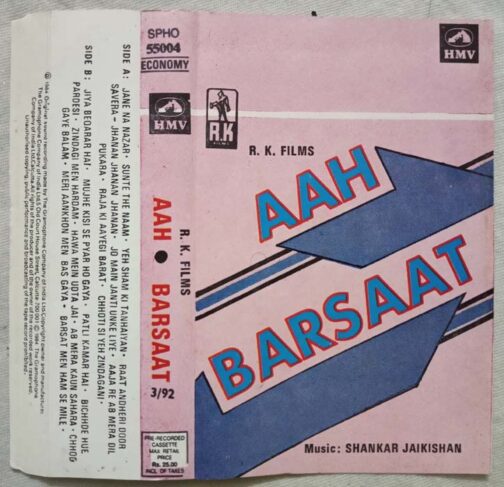 Aah - Barsaat Hindi Audio Cassette