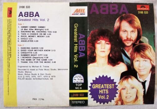 Abba Greatest Hits Vol 2 Audio Cassette.