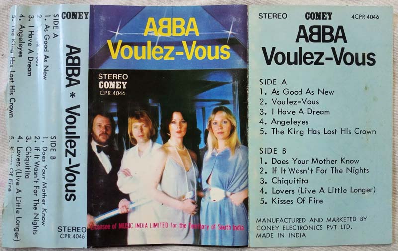 Abba Voulez - Vous Audio Cassette.