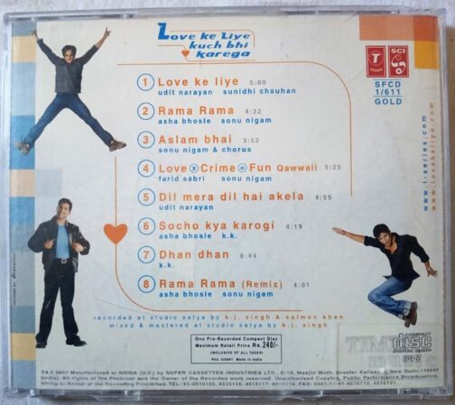 Love ke liya Kuch Bhi Karega Hindi Audio Cd By Vishal