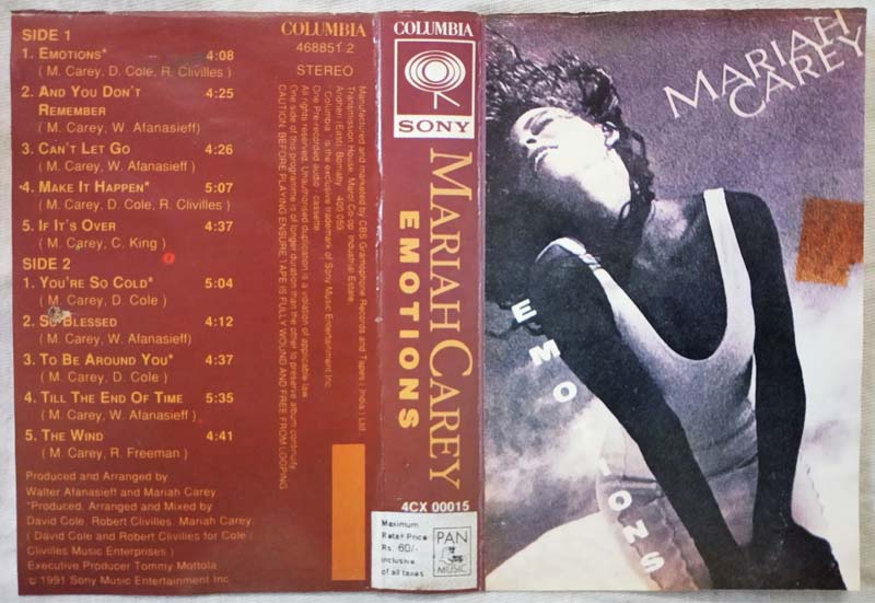 Mariah Carey Emotions Audio Cassette