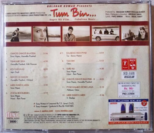 Tum Bin Hindi Audio cd