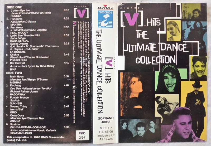 V Hits The Ultimate Dance Collection Hindi Audio Cassette