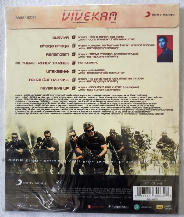 Vivegam Telugu Audio cd Anirudh Ravichander (3)