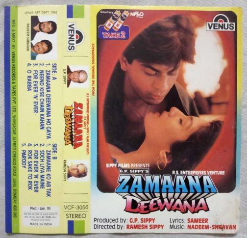 Zamaana Deewana Hindi Audio Cassette By Nadeem Shravan