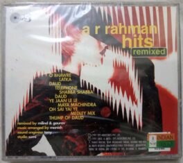 A.R. Rahman Hits Remixed Hindi Audio Cd (Sealed)