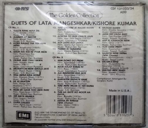 The Golden Collection Duets of lata Mangeshkar Kishore Kumar