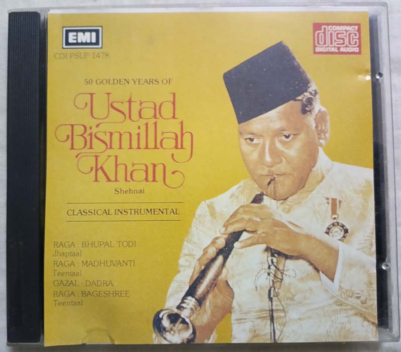 Ustad Bismillah Khan Shehnai Classical Instrumental Audio Cd