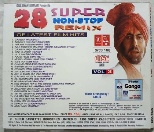 28 Super Non Stop Remix hindi Audio cd