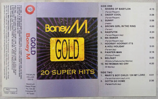 Boney m Gold 20 Super Hits Audio Cassette