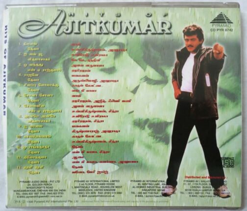 Hits of Ajith Kumar Tamil Audio cd