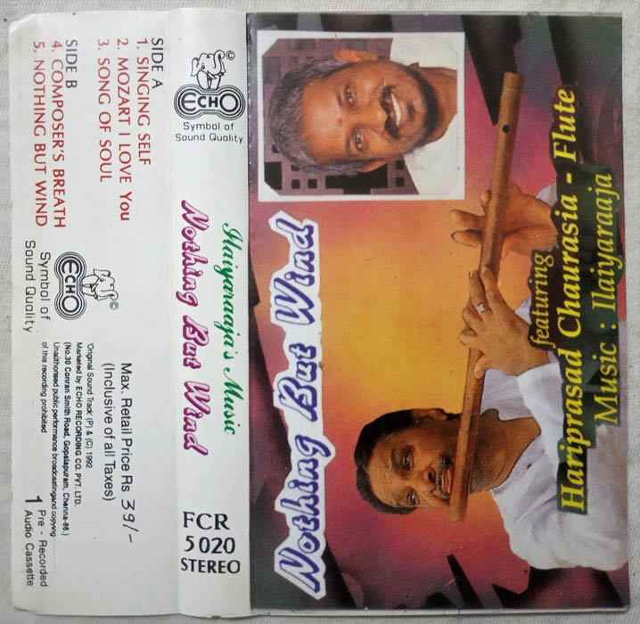 Nothing But Wind Tamil Audio Cassette by Ilayaraaja.