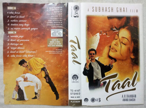 Taal Hindi Audio Cassette By A.R. Rahman