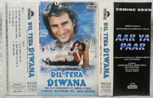 Dil Tera Diwana Hindi Audio Cassette By Aadesh Shrivastava